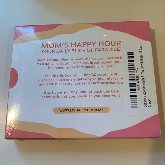 NWT
Mom’s Happy Hour
30 ACTIVITY CARDS TO UNCOVER
JOY, CREATIVITY, AND SELF-CARE - Picture 2 of 6